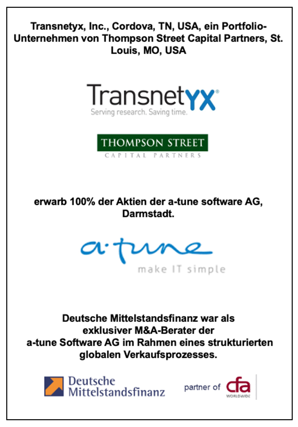 DeutscheMittelstandsfinanz Beratung a tune software AG