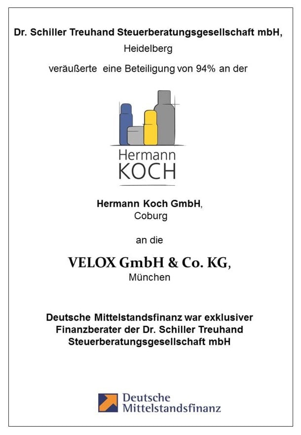 Referenz Hermann Koch GmbH Finanzberatung Deutsche Mittelstandsfinanz DMFIN