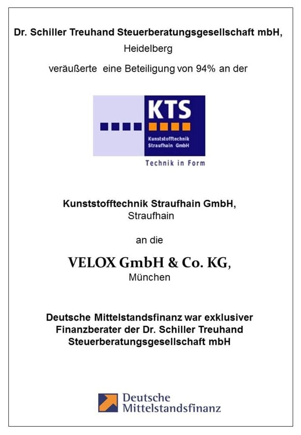 Referenz KTS Kunststofftechnik Strauhain GmbH Finanzberatung Deutsche Mittelstandsfinanz DMFIN