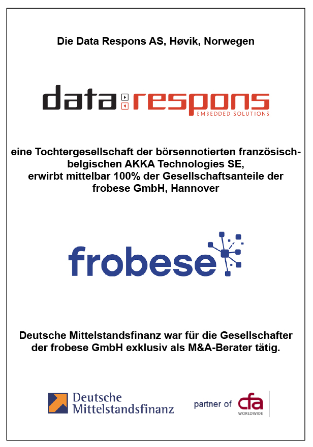 DeutscheMittelstandsfinanz Tombstones datarespons frobese